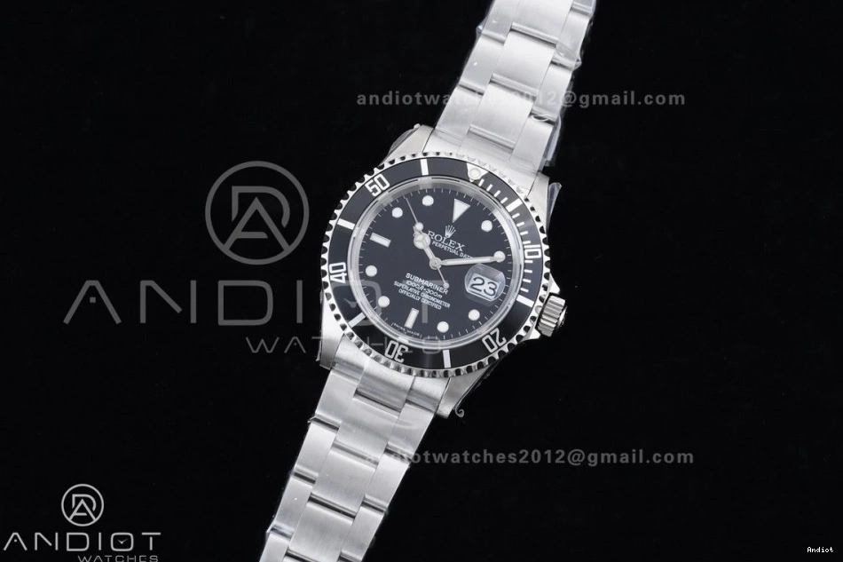 TMF Edition 904L Submariner No Rehaut SH3135 Best LN Steel 16610 Black SS Bracelet 1:1 on Engraving 0503